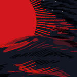 A thumbnail of a dark ocean with a red orb in the middle, meant to represent the sun.